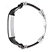 bayite For Fitbit Alta and Alta HR Bands, Leather Bands Metal Clasp Leather Cord Wristband Brown Large 6.7