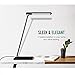 MoKo Dimmable LED Desk Lamp, 8W Touch-Sensitive Control Eye-Caring Working / Reading Table Lamp, Continuously Dimmable Brightness & Color Temperature, 1-Hour Auto Timer, Adjustable Arm & Head - BLACK