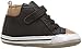 Robeez Boys' Brandon High Top Sneaker, Black, 12-18 Months M US Infant