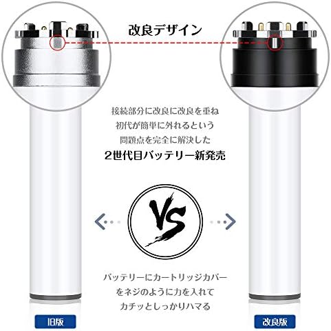 Amazon プルームテックプラス バッテリー Ploomtech 予備バッテリー 大容量1100mah 電子タバコ Usbケーブル付き しっかりハマる 改良版 ホワイト Ecocco Ecocco バッテリー モッド