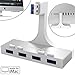 SABRENT Premium 4 Port Aluminum USB 3.0 Hub for iMac Slim Unibody (HB-IMCU)