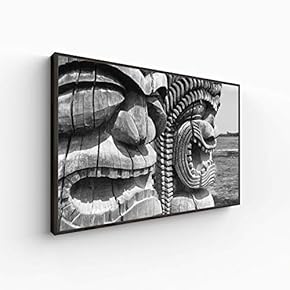 Canvas Wall Art for Living Room, Bedroom Black and White Construction Framed Canvas Prints for Home Decoration Ready to Hang - 16x24 inches