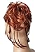 CAISHA Jumbo Scrunchie Braided Updo Wavy Messy Bun Hairpiece Copper Brown G14D