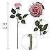 famibay 10pcs Artificial Flowers Rose Bouquets Vantage Fake Silk Rose Flowers with Leaf and Plastic Stem for Home Wedding Party Mother's Day Garden Hotel Decoration Pink