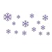 Ussore Wall Sticker Frozen Snow Flakes Vinyl Art Wall Quote Decal Sticker Removable For Kids Home Living Room House Bedroom Bathroom Kitchen Office Home Decoration (purple)