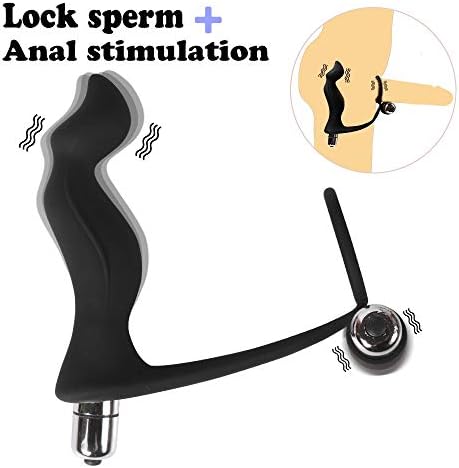 Male Massage G Spót Vib-ratór Toys for Men Gay Delay Éjacul-ation Ring Vib-Rating Bútt Plug Erótic Toys Bútt Plug