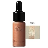 Doinshop Highlighter Liquid Make Up 12 Colors Concealer Shimmer Face Glow Cream (D)