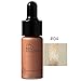 Doinshop Highlighter Liquid Make Up 12 Colors Concealer Shimmer Face Glow Cream (D)