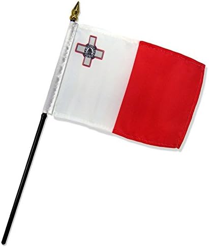 RFCO Malta 4"x6" Desk Stick Flag (No Base) (12)