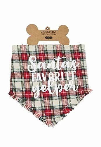 Mud Pie Holiday Dog Bandana - Santa's Favorite Yelper 40220034Y