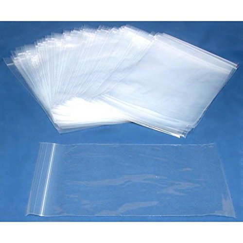 100 Poly Bag Zipper Resealable Plastic Shipping Bags 6" x 9" - Thumbnail 2