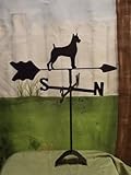 Boxer Roof Mounted Weathervane Black Wrought Iron