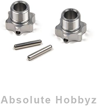 GHEA Racing Products Mugen Seiki Lightened Wheel Hexes with Pins (+2mm) (2)