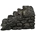 SODIAL Miniature Resin Bridge Stair Garden Fairy Ornament Flower Pot Plant Home Decor Bonsai Craft Straight Stairs Gray