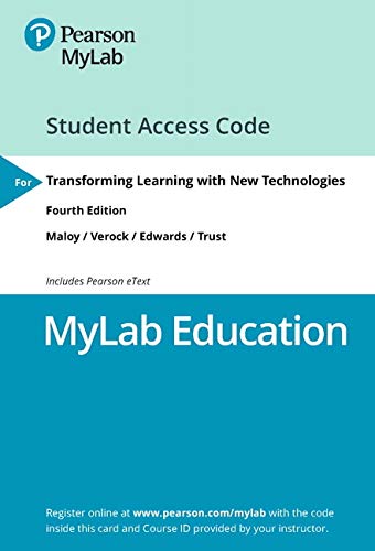 Mylab Education With Pearson Etext Access Car(new Access Card Only)