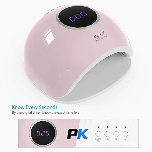 image for ABODY Nail Lamps 48W UV LED Nail Dryer, Painless Curing Lamp for Finge
