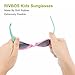 RIVBOS RBK006 Rubber Flexible Kids Polarized Sunglasses for Baby and Children Age 3-10
