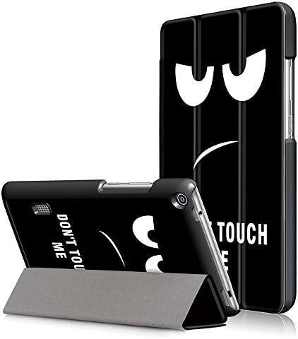 HUAWEI MediaPad T3 7.0 Case - Sanhezhong Tri-Fold Ultra Lightweight Slim Flip Stand Cover Case-will only fit HUAWEI MediaPad T3 7.0 inch Tablet (Black)