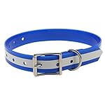 Luminous Dog Collar, Glow Dog Pet Collar for Night Safety, Fashion Light up Collar, Large(13"-22"), Royal Blue - By QH