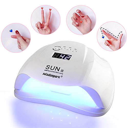 Wisdompark UV Nail Lamp 72W LED Nail Dryer Lamp Professional Led UV Nail Lamp,Nail Curing Lamp Gel Nail UV Light with 36 Dual LED UV Beads IR Sensor Gel Nail Polish UV Light for Gel Nails - Thumbnail 4