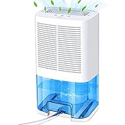 Lecdura Dehumidifier with Drain Hose, Small Dehumidifiers 2000ml, Protable Dehumidifiers 4000 CuFt.(350 Sq.Ft) for Rv Garage Camper Basement Bathroom Bedroom Home with Auto-off 68oz Water Tank
