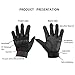 KevenAnna Full Finger Cycling Motorcycle Gloves Outdoor Tactical Shooting Gloves for Military Gear Men's Military Gloves for Army Tactical Gear (1-Black, Medium)