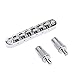 Musiclily Pro Tune-O-Matic Bridge Roller Saddles Set for Les Paul LP SG Electric Guitar, Chrome