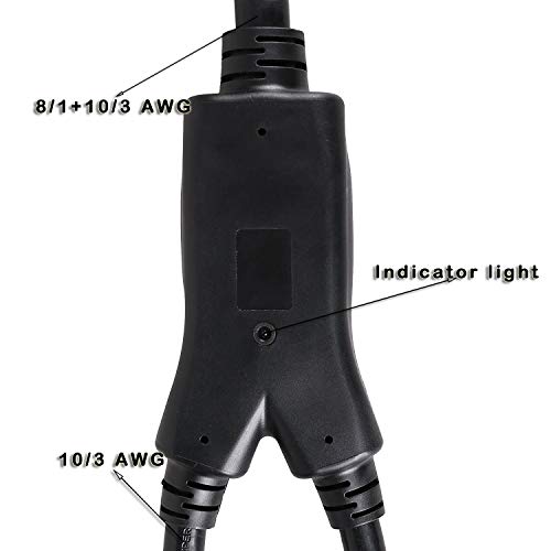 Epicord RV Cord RV Y Adapter Cord 50 Amp Male Plug(14-50P) to 2 Female Connector (ERP-RV-302M50F) - Thumbnail 5