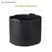 BLOOMSPECT 5-Pack 10 Gallon Grow Bags, Aeration Fabric Pots, Heavy Duty Thickened Nonwoven Plant Container with Handlesthumb 1