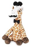 Fancy Giraffe Plush Stuffed Animals: Cute & Funny Small Plushie Toy Animal with Mustache, Monocle & Bowtie for Babies, Children or Adults - Party Gift or Bedtime Toys for Boys & Girls - 14 Inches Tall