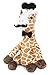 Fancy Giraffe Plush Stuffed Animals: Cute & Funny Small Plushie Toy Animal with Mustache, Monocle & Bowtie for Babies, Children or Adults - Party Gift or Bedtime Toys for Boys & Girls - 14 Inches Tall