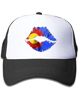 Colorado Lips Trucker Hat Adjustable Mesh Cap For Boy & Girl