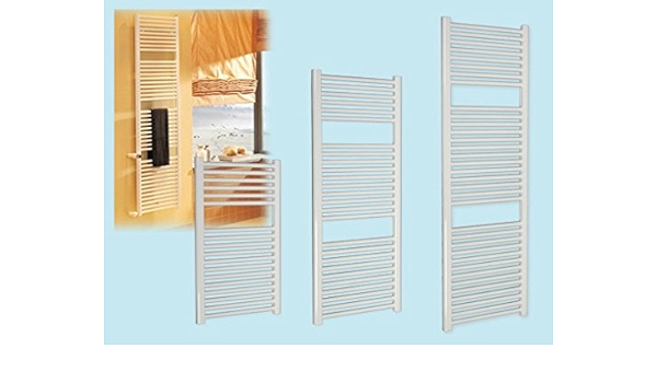 Toallero recto de acero blanco 50 x 120 cm Distancia entre ...