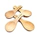 10Pcs Handmade Small Wooden Salt Spoons Mini Sugar Seasoning Condiments Baby Solid Wood Honey Teaspoon Coffee Tea Jam Mustard Ice Cream Milk (True color)