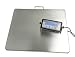 Angel USA Extra Large Platform 22 Inches x 18 Inches Stainless Steel 400 Pounds Heavy Duty Digital Postal Shipping Scale, Powered by Batteries or AC Adapter, for Floor Bench Office Weight Weighing