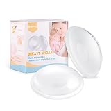 Breast Shells, Nursing Cups, Milk Saver, Protect Sore Nipples for Breastfeeding, Collect Breastmilk Leaks for Nursing Moms, Soft and Flexible Silicone Material, Reusable, 2-Pack