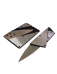 Pack de 3 La tercera generación tarjeta de crédito Cuchillo, cubierta de acero inoxidable plegable cuchillo de seguridad plata, al aire última intervensión bolsillo cartera plegable Portable Swisscard Lite bolsillo herramienta