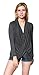 Free to Live 3 Pack Long Sleeve Nursing Tops Breastfeeding Shirts Cardigan Sweaters for Women (XL, Black, Charcoal, Navy)