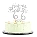 LVEUD Silver Glitter 0-9 Cake Topper and Happy Birthday Cake Topper For 18th-21th-30th-40th-50th-60th-70th-80th-90th Birthday Party Decoration Supplies of set 21