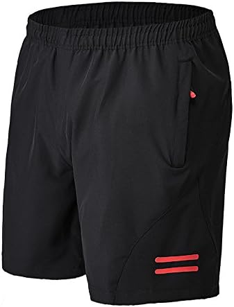 Mens Workout Running Shorts Zippered Pockets 7" Loose Gym Athletic Trainning Shorts with Side Pockets