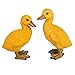 IFUNEYS Duck Figurine Garden Statue Outdoor Lawn Yard Decor, Fairy Garden Accessories (a Pair)