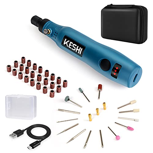 KeShi Cordless Rotary Tool, Upgraded 3.7V USB Rechargeable Rotary Tool