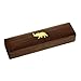 Indian Elephant Jewelry Holder - 8 x 2 x 1.25 Inch Small Wood Box - Jewelry Boxes for Necklaces Women
