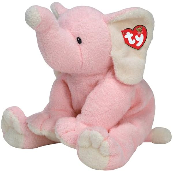 stuffed pink elephant for baby