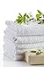 Zeppoli Wash Cloth Towels by Royal, 24-Pack, 100% Natural Cotton, 12 x 12, Soft and Absorbent, Machine Washable, White (24 Pack)