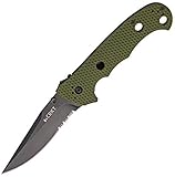 Columbia River Knife & Tool Hammond Cruiser Folding Knife with Black Partially Serrated Blade and OD Green Zytel Handles