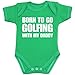 BabyPrem Baby Born to go Golfing with My Daddy Bodysuit Vest One-Piece to 12mth