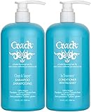 PROLOCKS CRACK CLEAN & SOAPER SHAMPOO & IN TREATMENT CONDITIONER REVITALISANT 33.8 OZ ** PUMP INCLUDED **