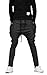SportsWell Casual Jogging Harem Pants Sweatpants Running Trousers, Dark Grey, US M(Tag size XL)