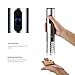 Aicok Wine Opener, Electric Wine Opener, Stainless Steel Electric Corkscrew, Cordless Battery Powered Wine Bottle Opener with Foil Cutter, Metallic Finish, Silver